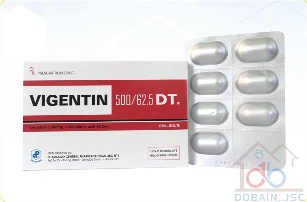 VIGENTIN 500mg/62.5mg DT